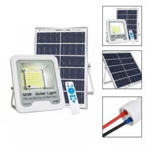 solárne led bodové svietidlo 50w s diaľkovým ovládaním | ip66 |