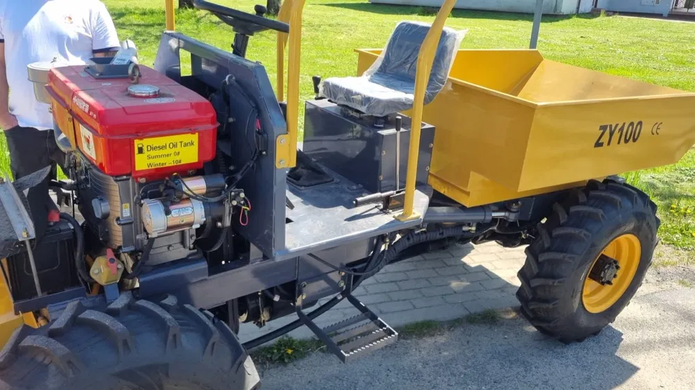 záhradný sklápač agm pol zy 100 s dieselovým motorom, 17 kw, 1246 cm³, nový, 1 tona záhradný sklápač agm pol zy 100 s dieselovým motorom, 17 kw, 1246 cm³, nový, 1 tona